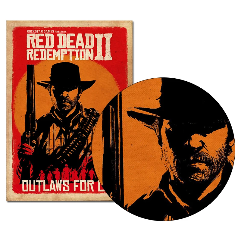 Холщовый постер Red Dead выкуп 2 настенный художественный принт картина обои 20x30 60x90