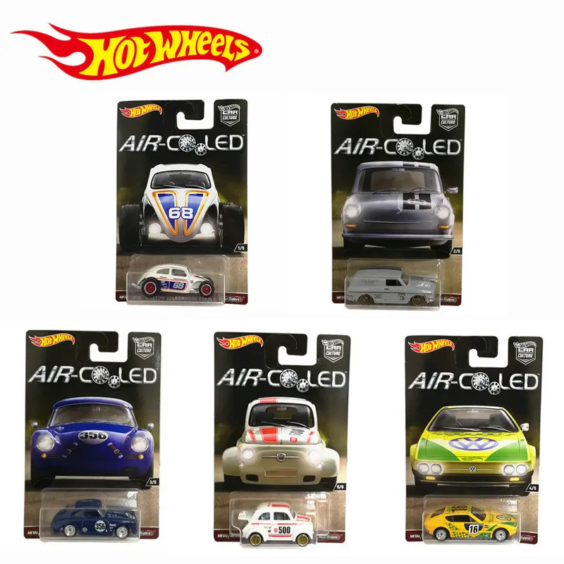 Hot Wheels 1: 64 спортивный автомобиль Air Coled Collective Edition металлический материал гоночный автомобиль коллекция сплав автомобиль подарок для ребенка - Цвет: One Set(5pcs)-DJF77