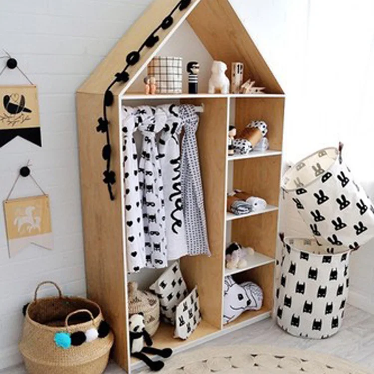 Billig Zakka Bad Wäsche Korb Kleidung Wäsche Baske Kinder Spielzeug Kleidung Lagerung Tasche Veranstalter Einfache Umweltfreundliche Hause Deco