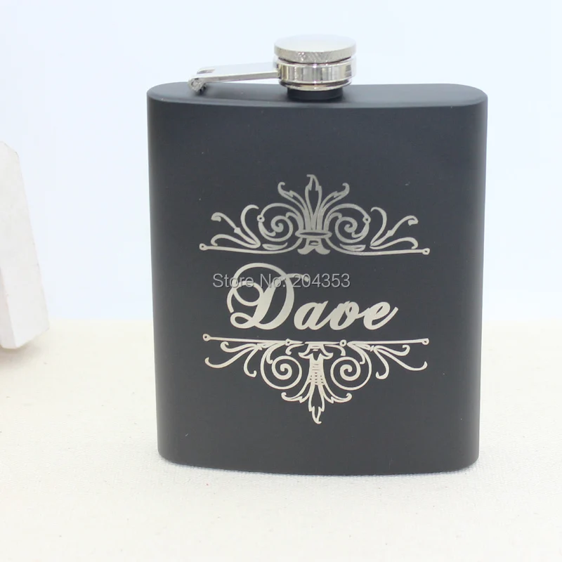 Personalised Engraved Stainless Steel 3oz Hip Flask