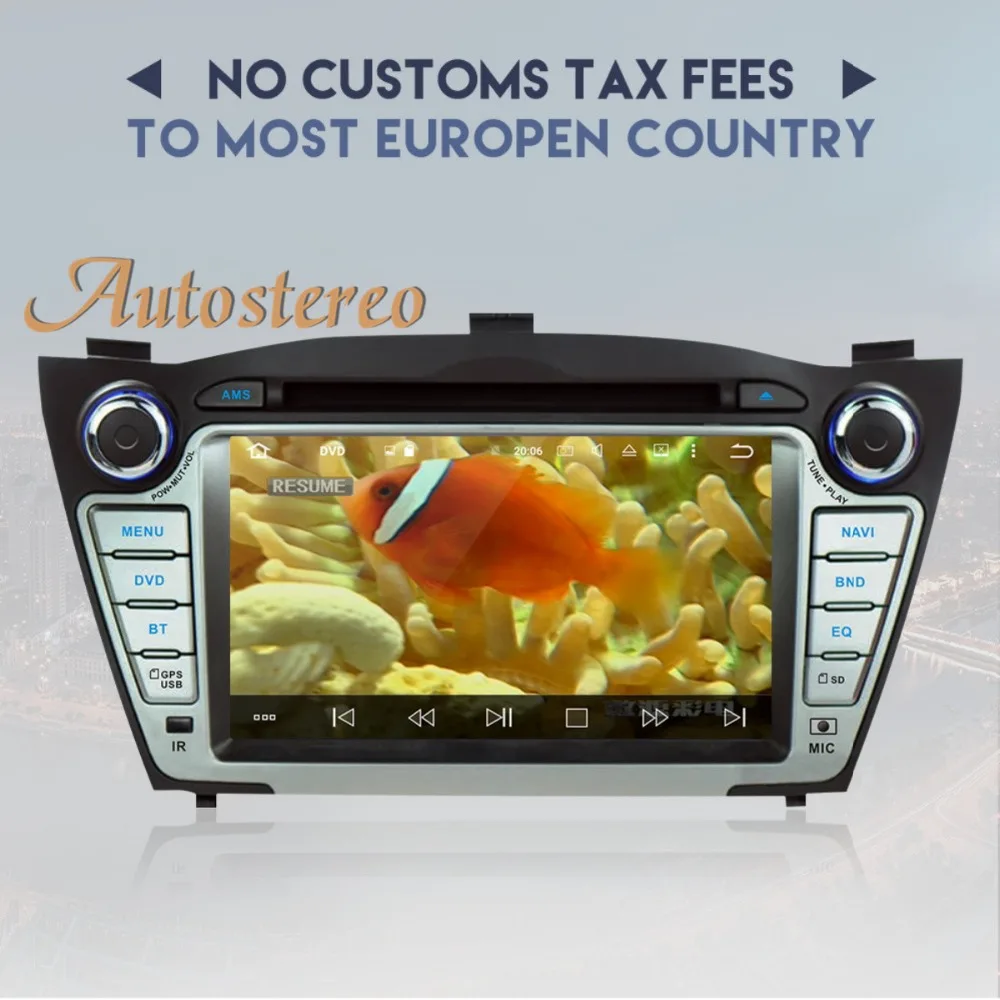 Excellent The newest Android8.0 Car DVD player GPS Navigation For Hyundai IX35 Tucson 2009-2015 Satnav multimedia autostereo tape recoder 3