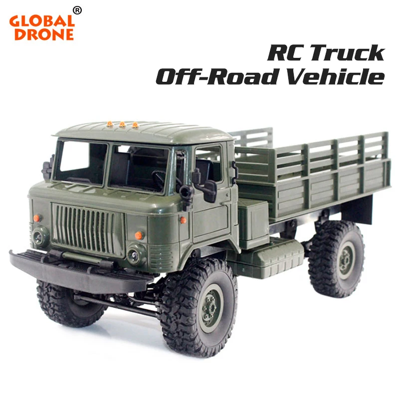 

Global Drone RC Truck 2.4G 4WD Off-Road RC Climbing Military Truck Vehicles RTR Radio Controlled Truckers
