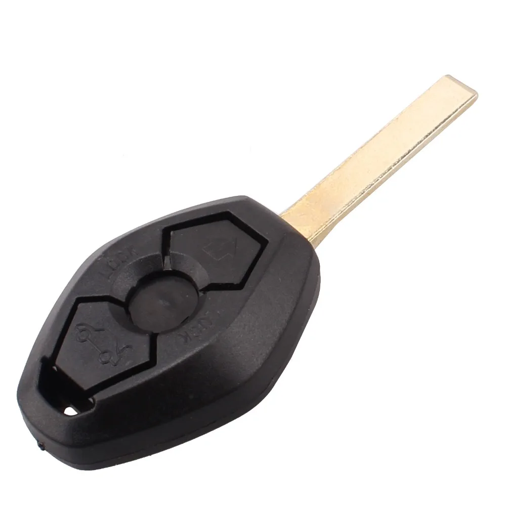 Замена 3 кнопки дистанционного ключа автомобиля в виде ракушки чехол Обложка для BMW 1 3 5 6 7X3X5 E53 E46 E39 E60 Z4 чехол дистанционный ключ дистанционного Fob необработанное лезвие