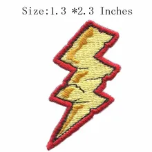 Молния 2," Высокая вышивка патч для grisly патч/ходьба патч/Заказная заплата