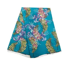 Высокое качество африканская супер Java восковая ткань с вышивкой пайетками супер африканская восковая Ткань 6 ярдов из Анкары и Нигерии хлопковая ткань