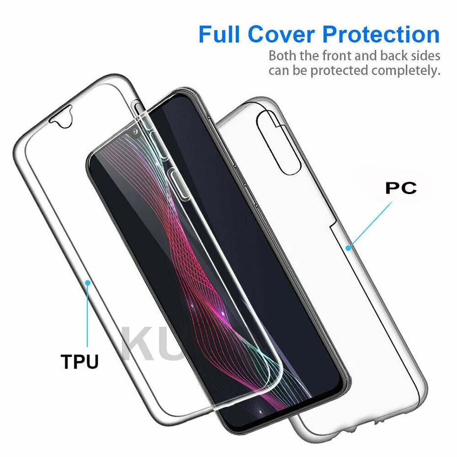 360 Full Cover Protective Phone Case For Xiaomi Redmi 6 6A Note 7 5 Pro 4 4x Silicone PC Cover For Xiaomi Mi 9 9 SE Phone Case