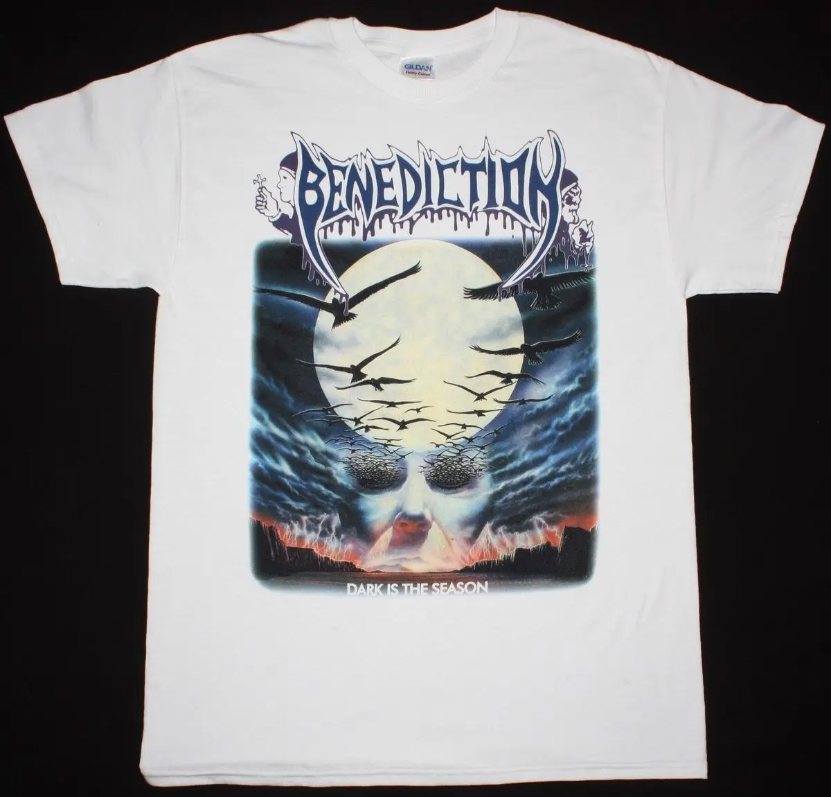 

BENEDICTION DARK IS THE SEASON DEATH BOLT THROWER SOLSTICE NEW WHITE T-SHIRT Hip Hop Tee Shirt,NEW ARRIVAL tees mens tee shirts