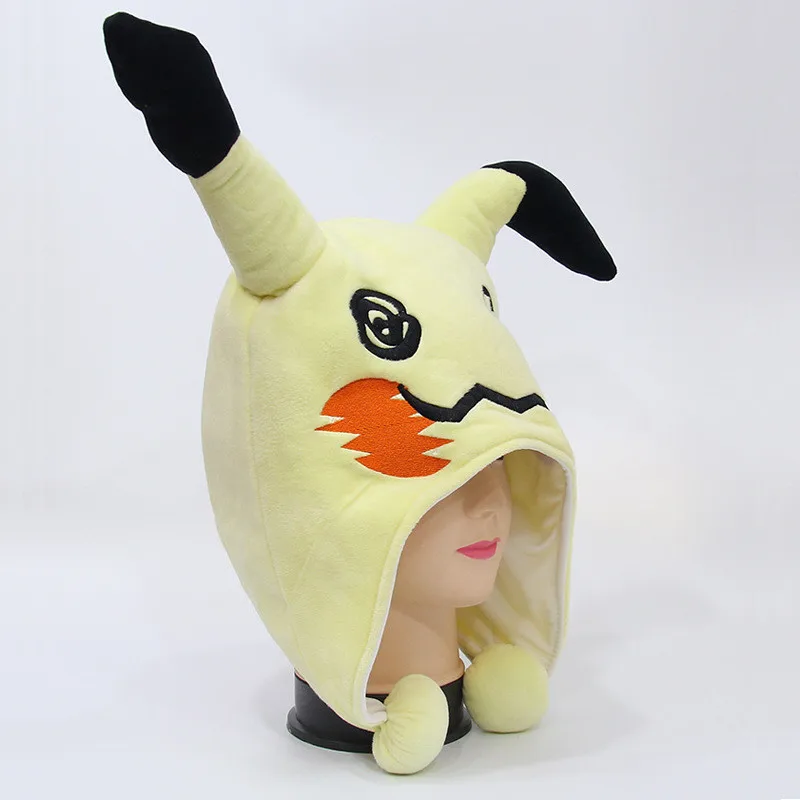 

Funny For Pikachu And Rabbit Hat With Ears Moving Plush Toy Stuffed Soft Creative Hat Doll Cute Birthday Gift