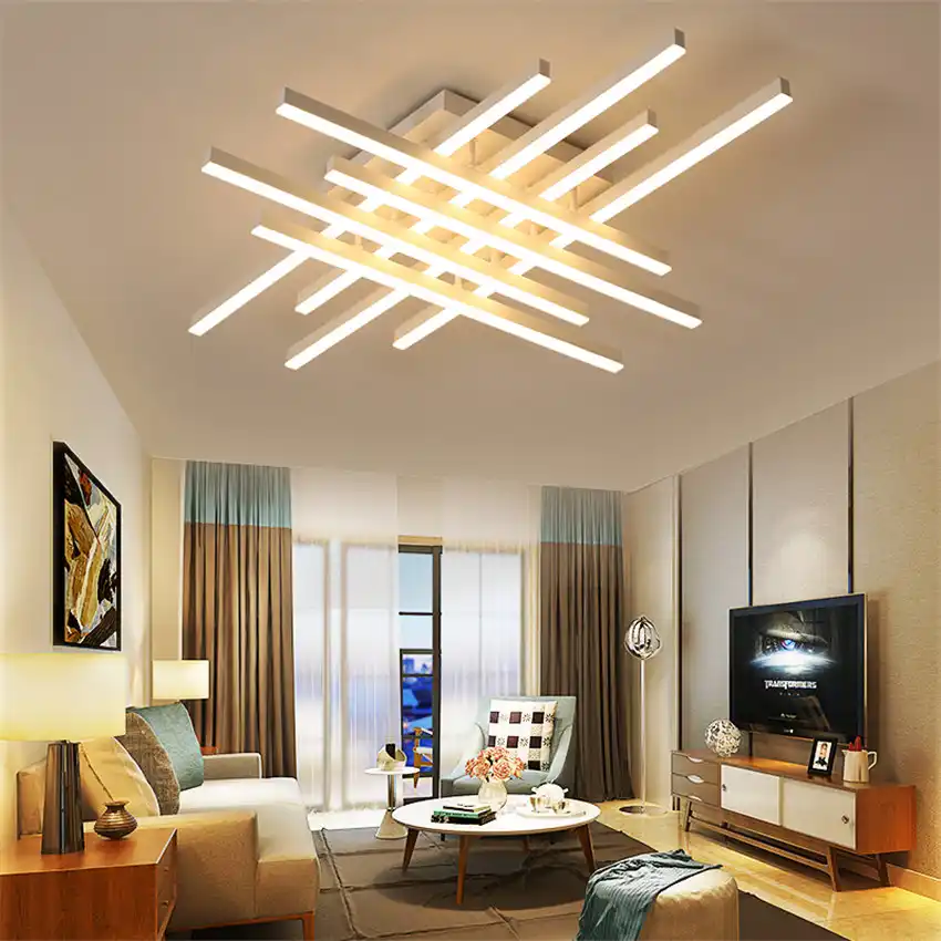 Remote Control Modern Led Ceiling Light Creative Aluminum