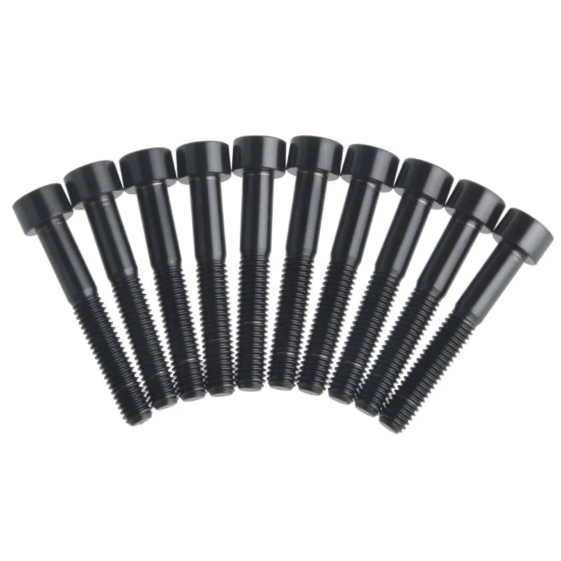 

10 Pcs M6 M6*40 M6x40 Black Titanium Cylinder Head Bolt Screw for Road Mountain Bike Cycling Accessories