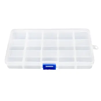 

Electronic Components 15 Slots detachable plastic cases boxes