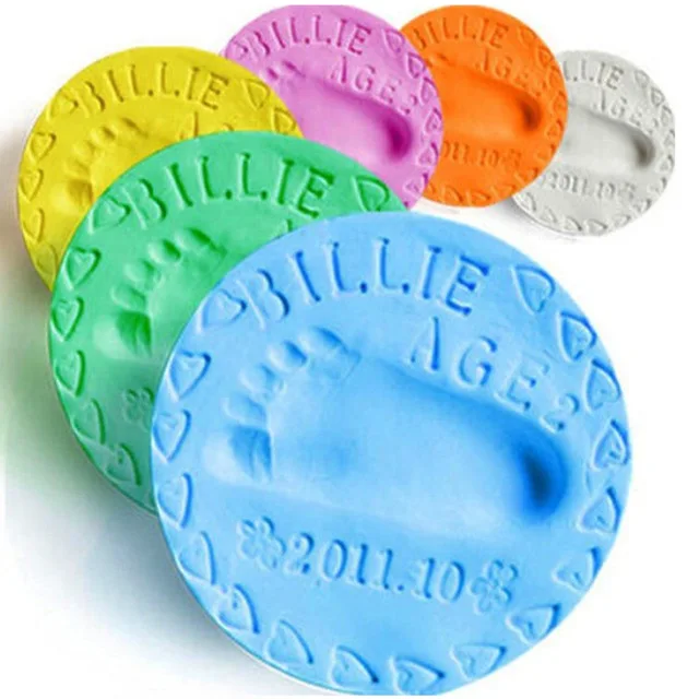Baby Care baby hand Handprint mud and foot print baby hand and foot mold hundred days gift gift hand and foot print