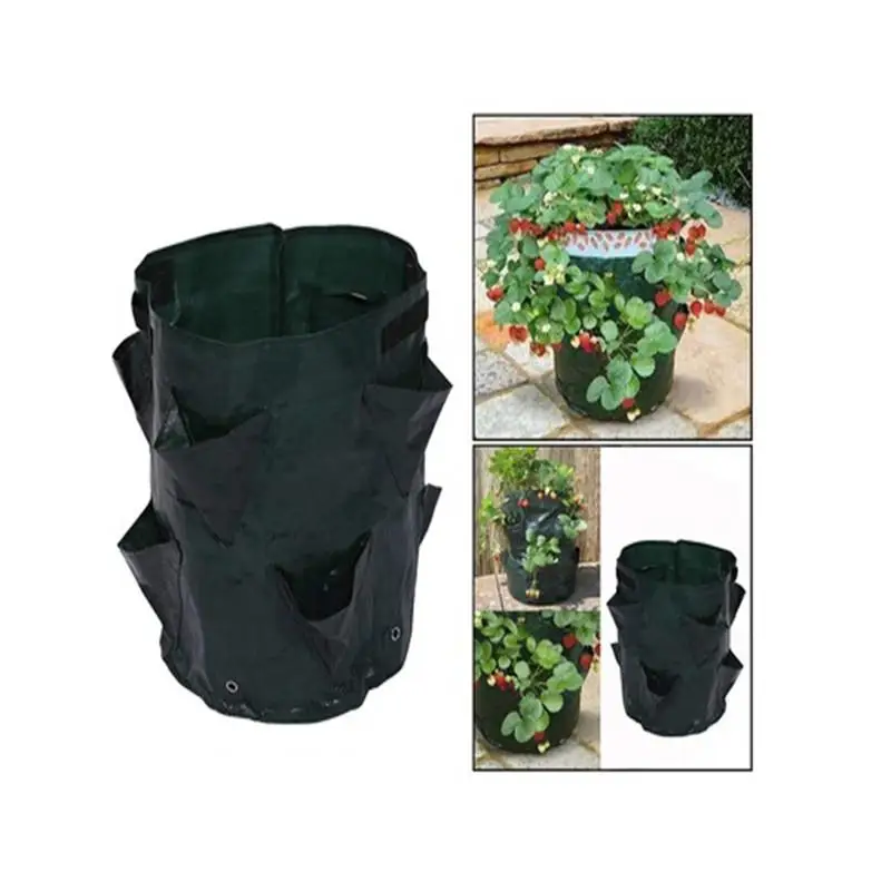 

Durable Hanging Soft Planter Growing Bags Portable Plating Bags Planting Pouch for Plant Flower Vegetable