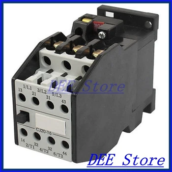 

380V 50Hz Coil 13A 3 Pole 2NO 2NC Standard 35mm Mounting Rail 11KW AC Contactor