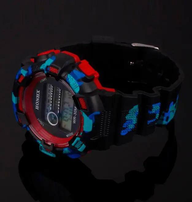 Irisshine i0572 модные детские часы для мальчиков водонепроницаемый светодиодный цифровой Дата Военные Спортивные Резиновые Кварцевые часы будильник мужские часы подарок