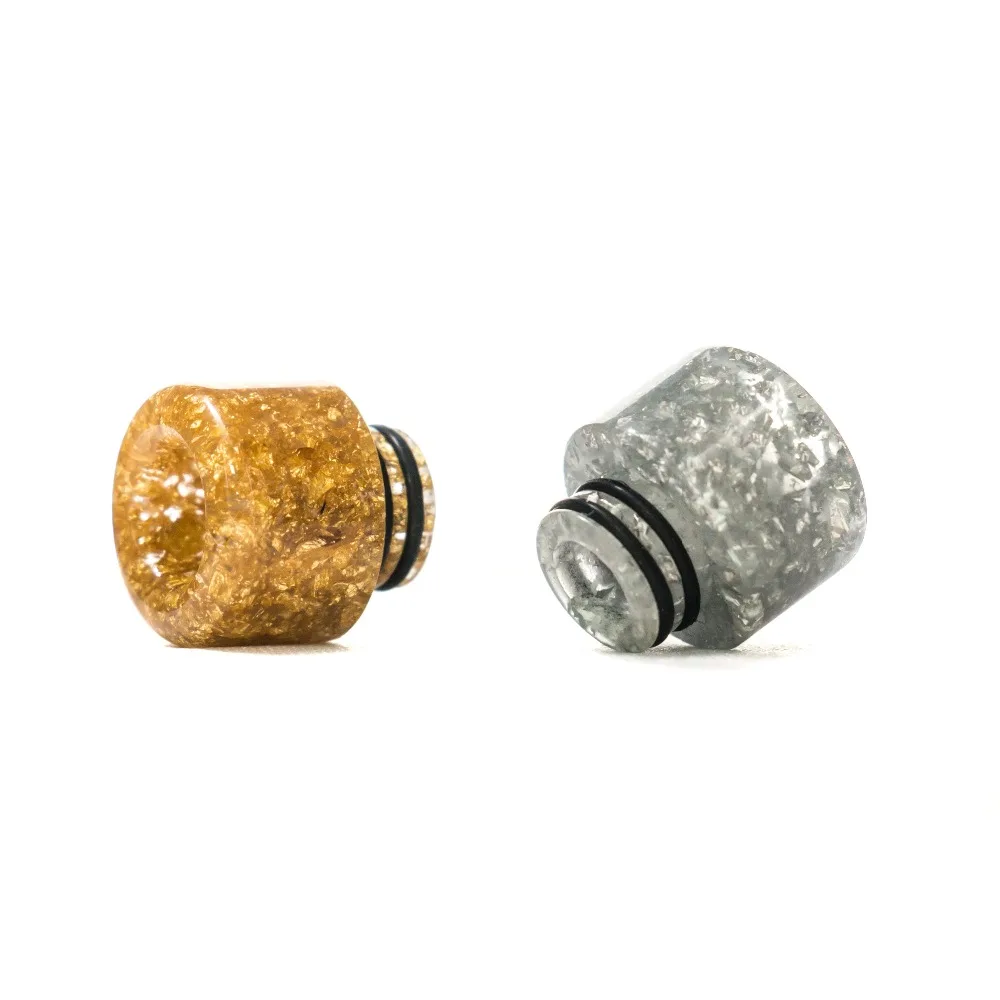 Quartz Banger 1 шт. капельный наконечник 510 золотисто серебристый полимер для RDA RTA Tank
