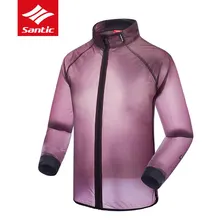 Santic ветрозащитные велосипедные куртки для мужчин и женщин водонепроницаемые анти-УФ MTB дорожный велосипед дождевик для велопрогулок майки Верхняя одежда для велосипеда