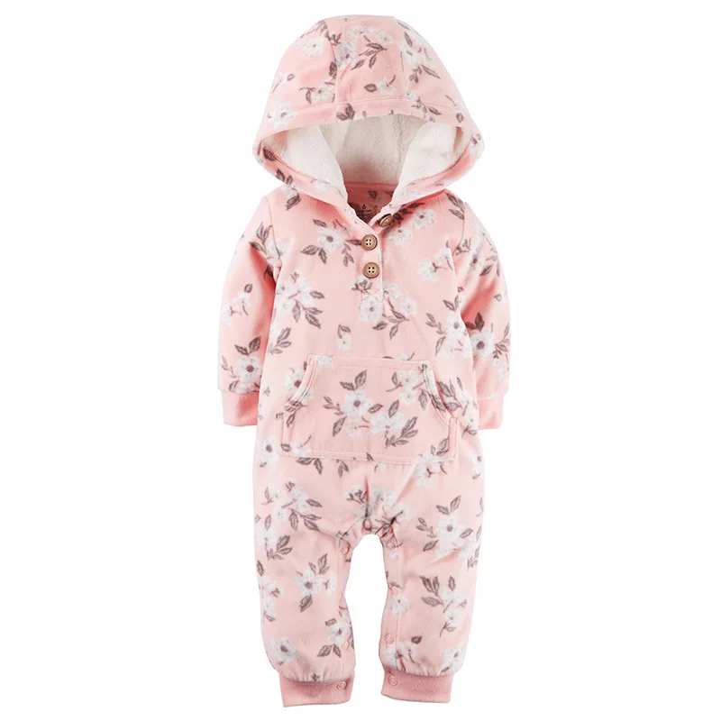 2019 Fall Winter Warm Infant Baby Rompers Coral Fleece Animal Overall Baby Boy Gril Halloween Xmas Costume Clothes Baby jumpsuit