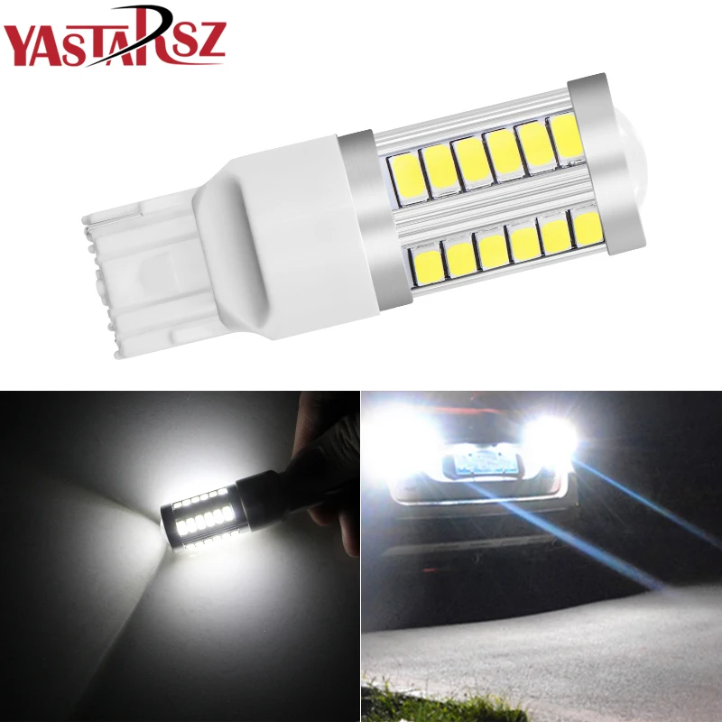 

1PCS T20 7440 W21W WY21W 33 smd 5730 5630 LED Car Yellow Amber Turn Signal Bulb Red Brake light White Auto Reverse Lamps 12V 2X