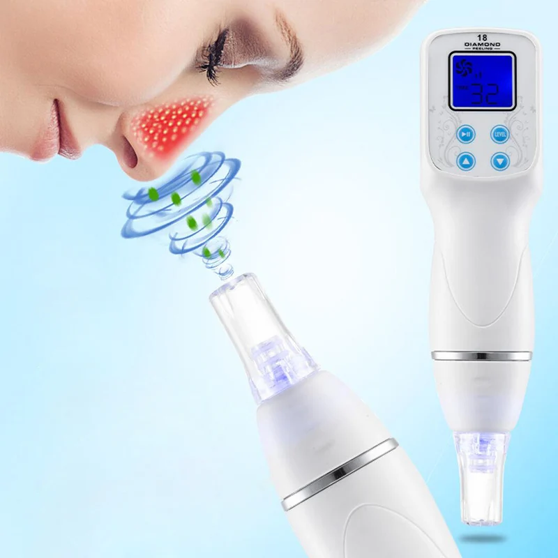  Blackhead Remover Pore Cleansing Skin Peeling Diamond Dermabrasion Electric Facial Nose Pore Blackh