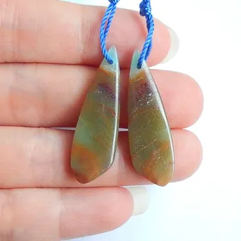 

Birthday gift,Amazonite Earring set,For Women Jewelry Making DIY34x11x4mm,5.1g