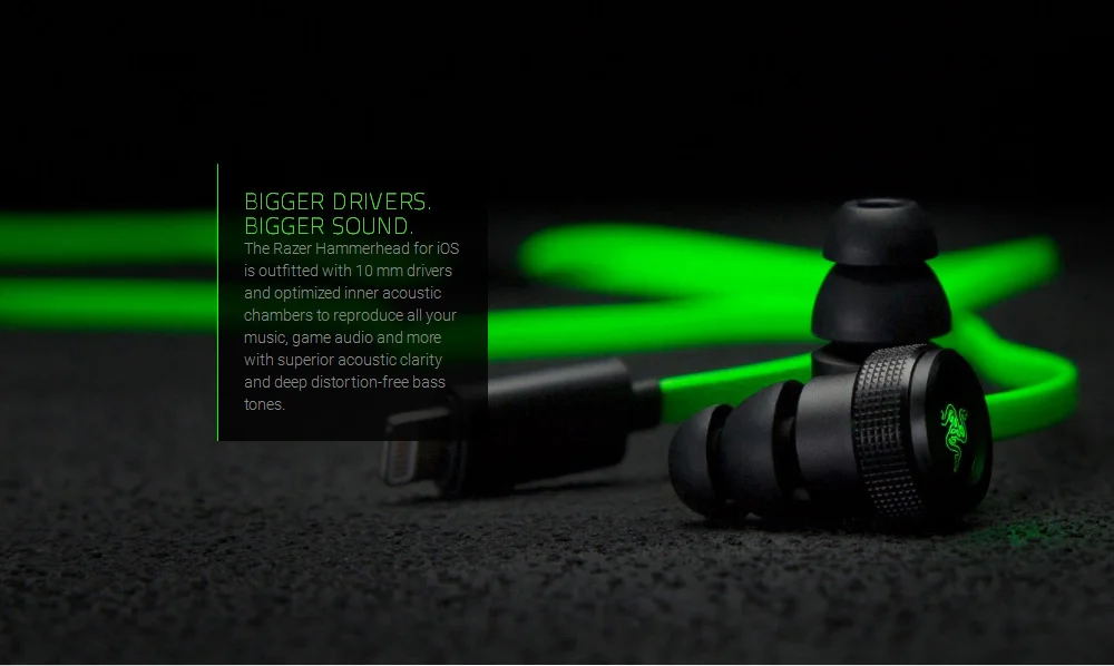 Razer Hammerhead iOS Lightning Earbuds DAC Custom-Tuned Dual-Driver Technology - in-Line Mic Headphones Handsfree 14 11