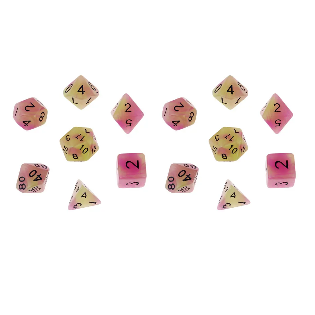 Polyhedral игральные кости DnD Multi Side Dices для ролевых настольных игр D4 D8 D10 D20 D40|Кубики| |