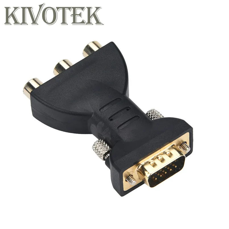 VGA to YPbPr Adapter Cable RCA RGB Video Female to Male HD 15 Pin VGA Component Video Converter