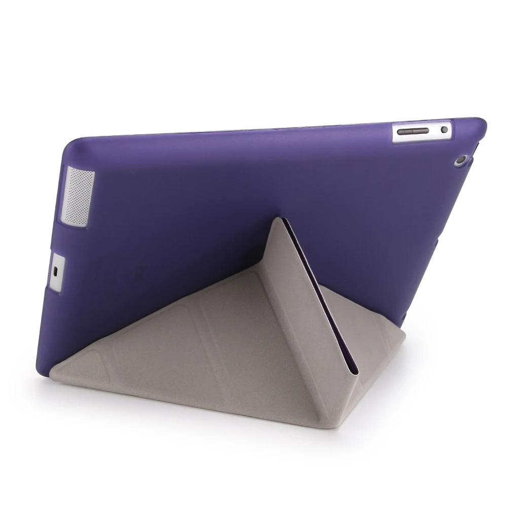 Новый Популярный чехол для Apple ipad 4 3 2 PU кожаный + TPU Мягкий умный 4|Чехлы планшетов и