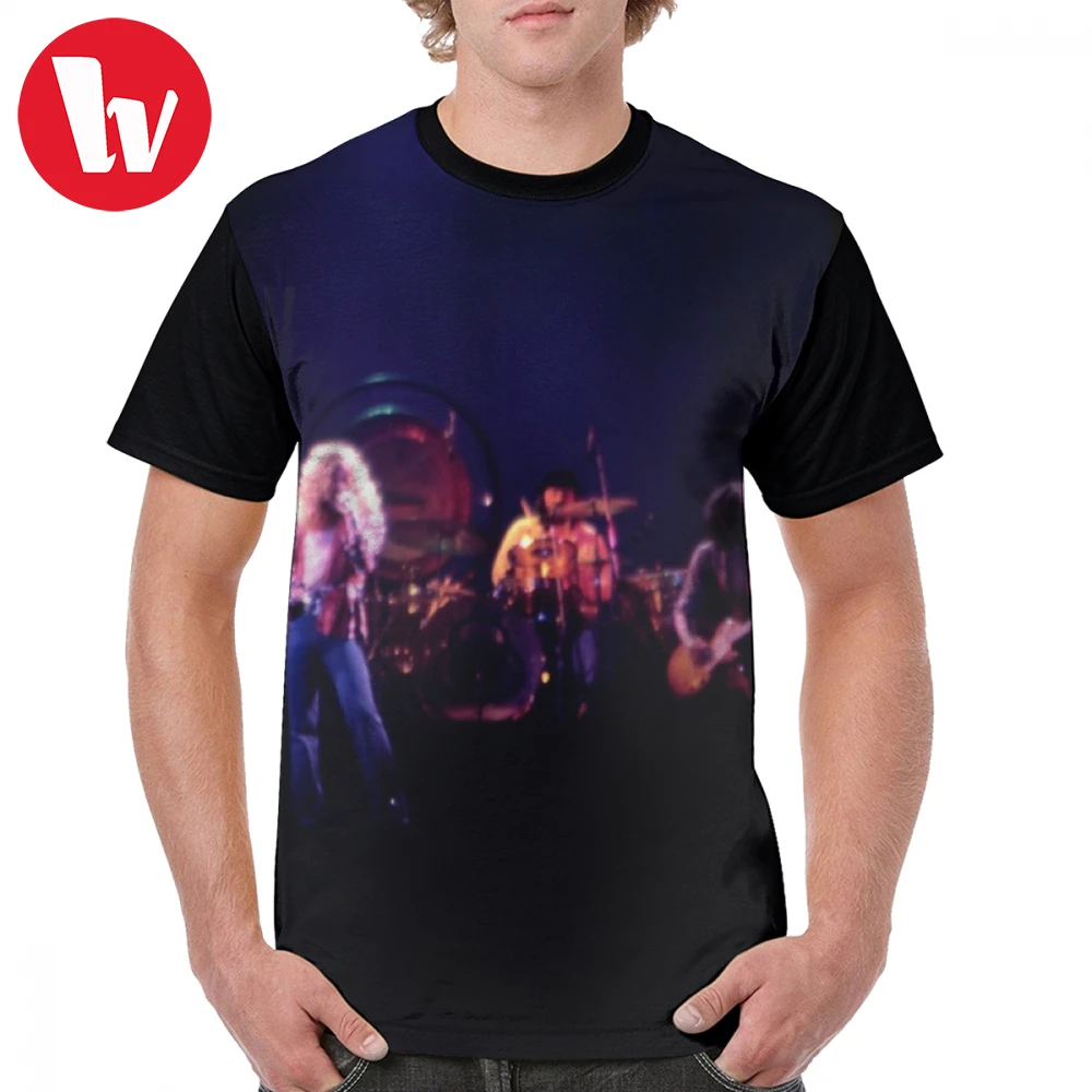

Led Zeppelin T Shirt Led Zeppelin Live 1970s T-Shirt Funny Casual Graphic Tee Shirt Printed Short-Sleeve Tshirt