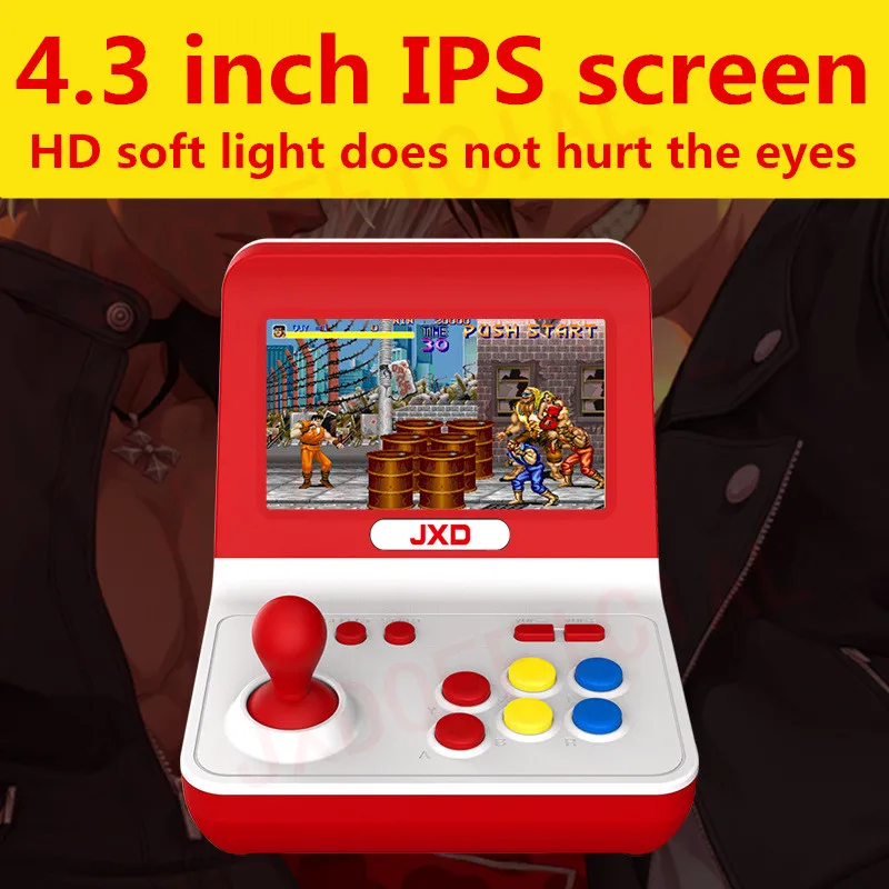 Ceny Nowy JXD klasyczne nostalgia Big rocker retro mini arcade konsoli budować w 9000 gra zręcznościowa neogeo cp1 cp2 gbc gb sens n