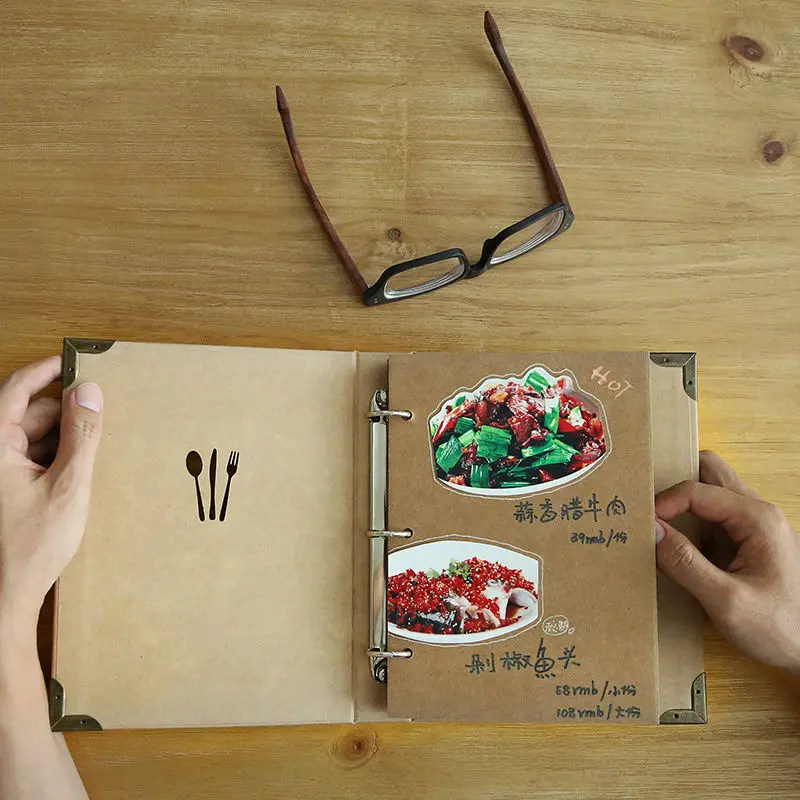 New Design Restaurant Menu Covers Diy Kraft Menu Folders Coffee Hotel Menu For Restaurant Accept Customized Design High Quality Design Folder Quality Foldersmenu Folder Aliexpress