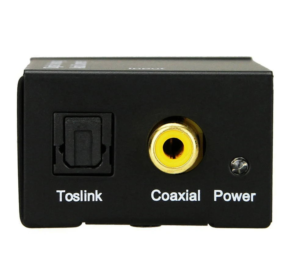 Digital to Analog Audio Converter Adapter Digital Optical Fiber Coaxial RCA  (7)