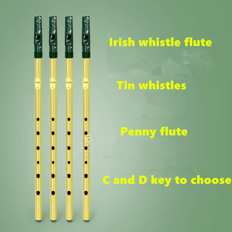 Mugig C Key Penny Whistle Irish Whistle Black Color Tin Whistle For  Beginners Or Advanced Players - Flute - AliExpress