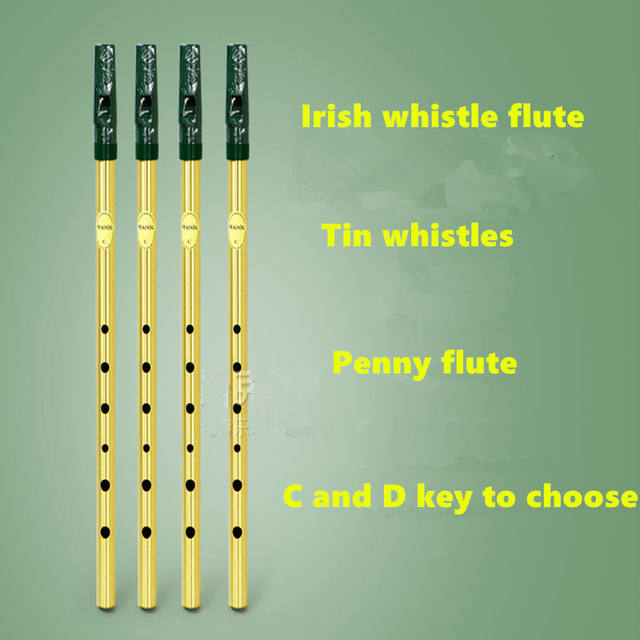 Irish Whistle Flute Feadog C D Key Tin Whistle Irish Penny whistle 6