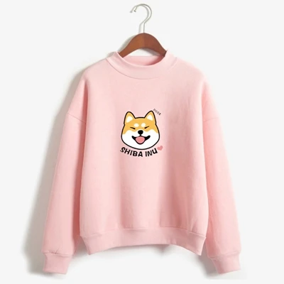 Dropwow Women Harajuku Hoodies Cartoon Dog Shiba Inu Anime Printed