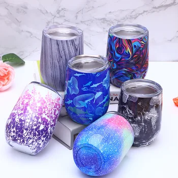 

Creative bright egg shell cup stainless steel vacuum mug beer mug U-shaped egg-shaped gift cup