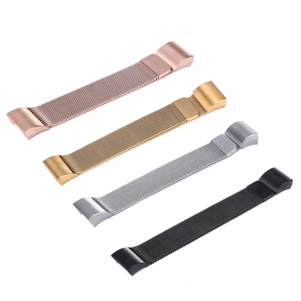 

Magnetic Milanese Loop stainless steel For Fitbit charge 2 Band smart bracelet for charge 2 strap with charge2 adapter Wholesale