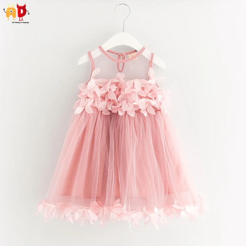 AD/сетчатые праздничные платья для девочек на свадьбу и День рождения; детская одежда; Красивая Детская летняя верхняя одежда