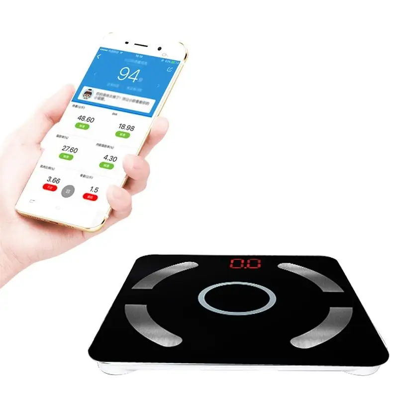 LanLan Smart Digital Bluetooth Body Fat Weighing Scale LED Display with App for Connecting Mobile Devices (English Version)-25