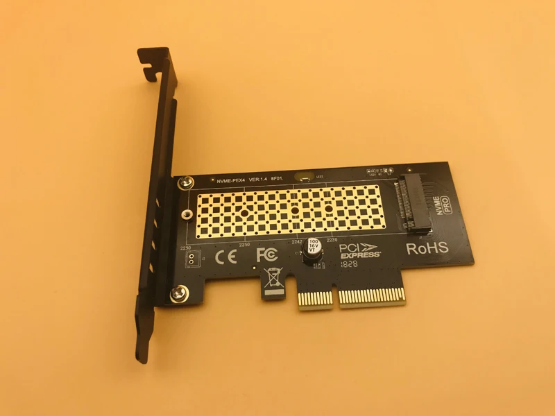 Переходник PCIE на M2 Raiser M.2 NVMe SSD NGFF PCI E X4 адаптер M ключ интерфейсная карта поддержка