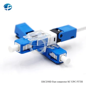 

200pcs ESC250D SC UPC APC fast connector singlemode Embedded Optical fiber Blue Green quick connector