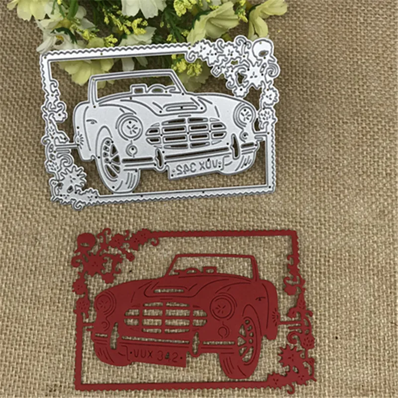 

Car flower Metal Cutting Dies Stencils For Card Making Decorative Embossing Suit Paper Cards Stamp DIY