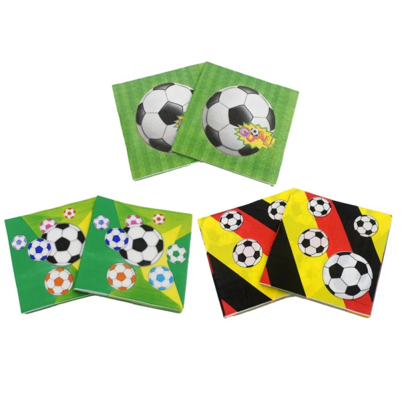 

Printed Napkin 2018 football sport illustration Event & Party Decoration Tissue Decoupage Servilleta 33cm*33cm 1 pack/lot