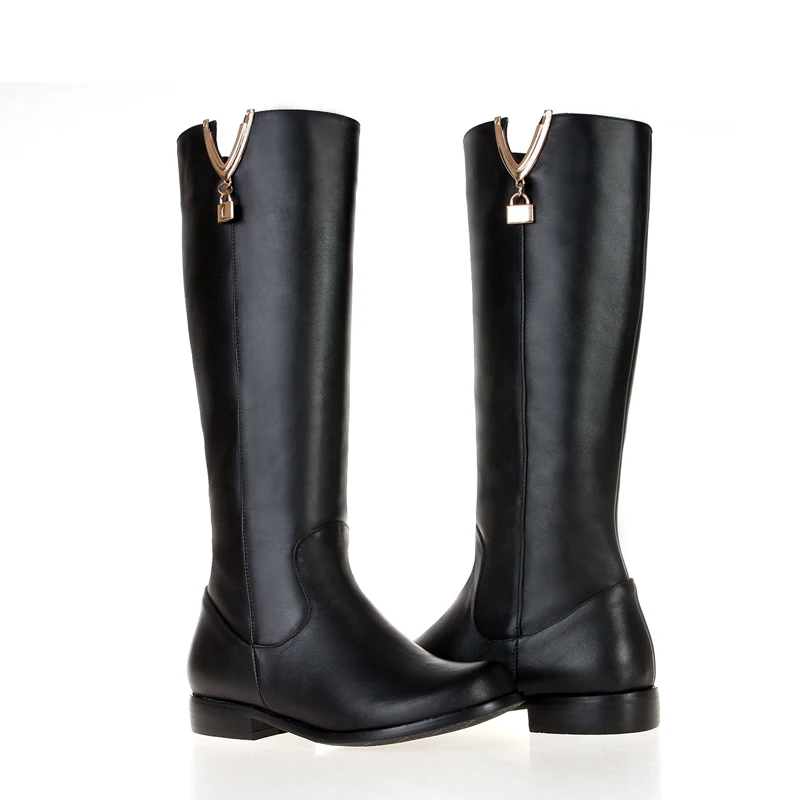 

High-end custom flat-bottomed women's boots for fall and winter