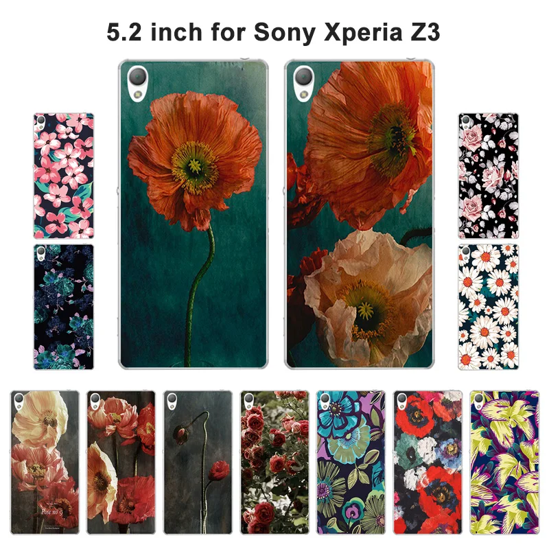 Чехол для Sony Xperia Z3 мягкие силиконовые чехлы из ТПУ красивая нарисованная задняя
