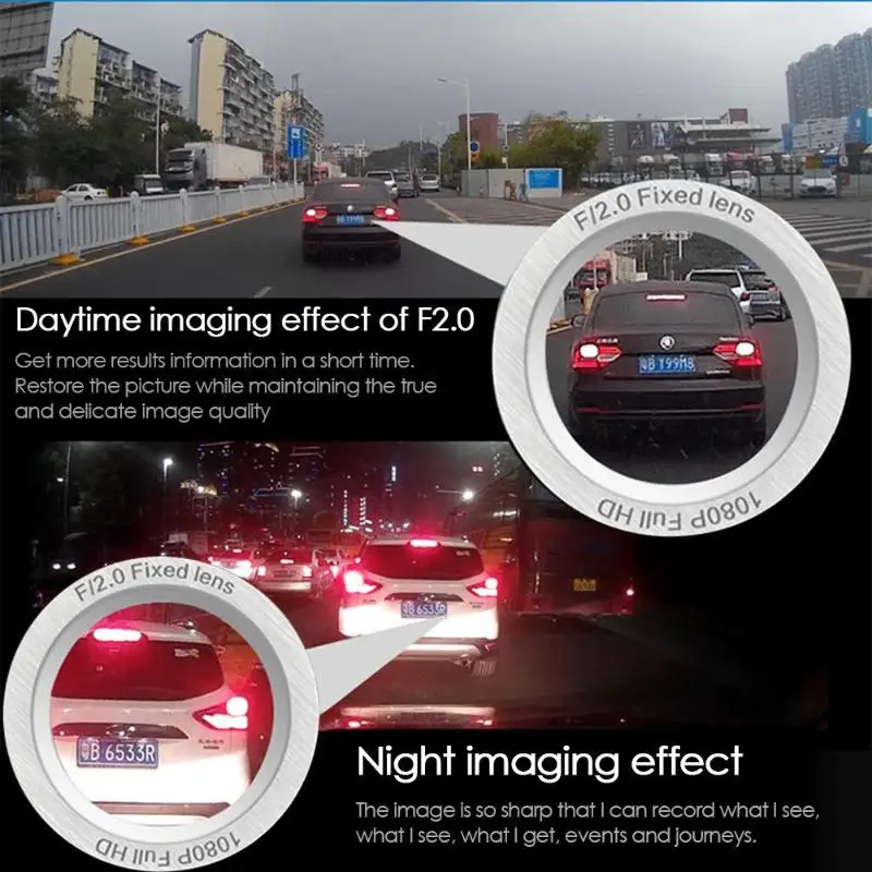 3 объектива Видеорегистраторы для автомобилей 4 дюймовый Dash Cam Ночное видение g-датчика вождения видео Регистраторы Авто Камера Dash Cam Русская версия