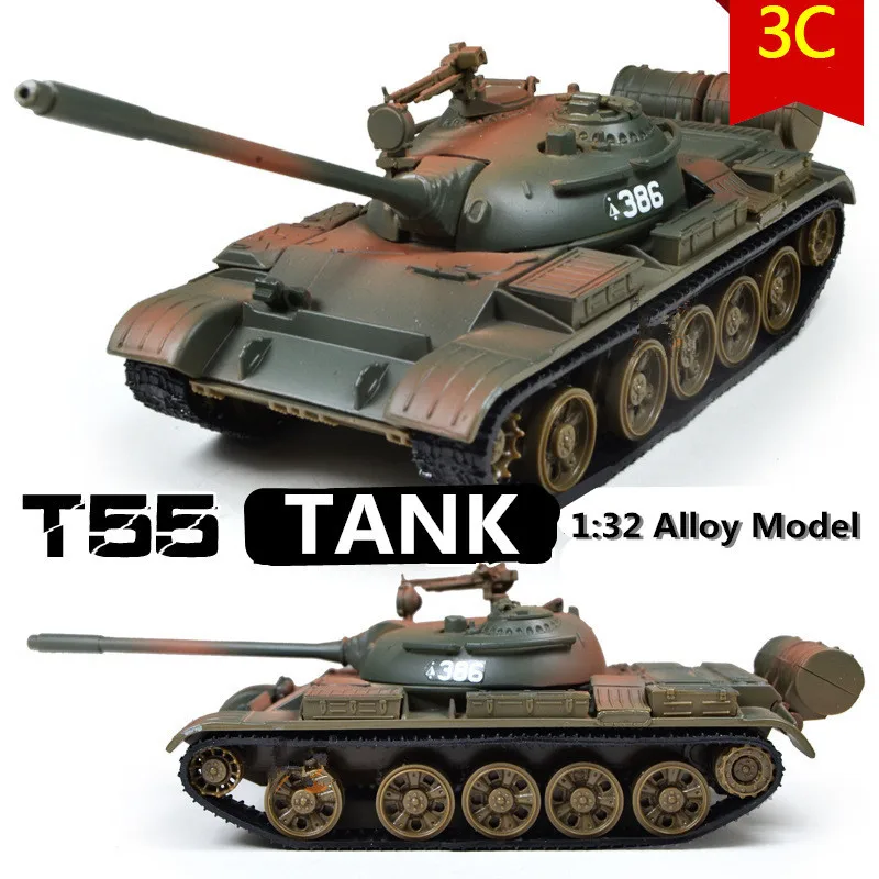 Military Model,132 alloy model t55 MBT tank,Metal tanks,Diecast cars