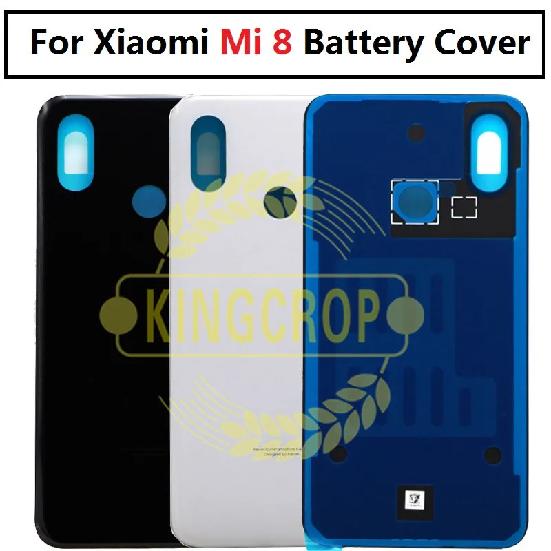 Задняя крышка батарейного отсека для Xiaomi mi 8 стеклянная панель сменная Крышка xiaomi