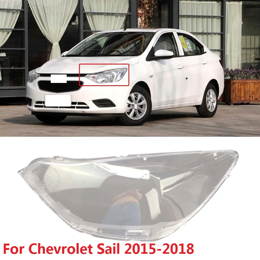 

CAPQX 1PCS For Chevrolet Sail 2015-2018 Front Headlamp Lampshade Headlight Waterproof Bright Head Lamp Shade Light Shell Cover